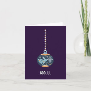 God jul, Zweedse kerst Kaart