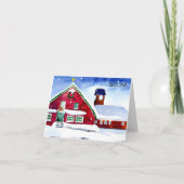 God jul, Zweedse kerst Kaart (Voorkant)