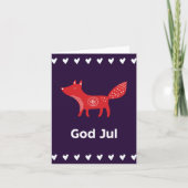 God jul, Zweedse kerst Kaart (Voorkant)