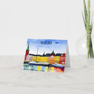 God jul, Zweedse kerst Kaart