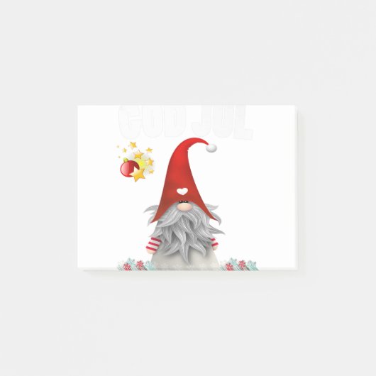 God jul zweedse kerst " zweden tomte gnome post-it® notes (Voorkant)