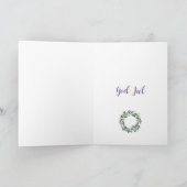 God jul, Zweedse kerstkaart Feestdagen Kaart (Binnen)