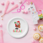 God jul Zweedse kerstkerstkerstkerstkerstkerstkers Papieren Bordje (Feest)