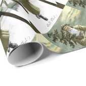 God Jul Zweedse kerstman Cadeaupapier (Rol Hoek)