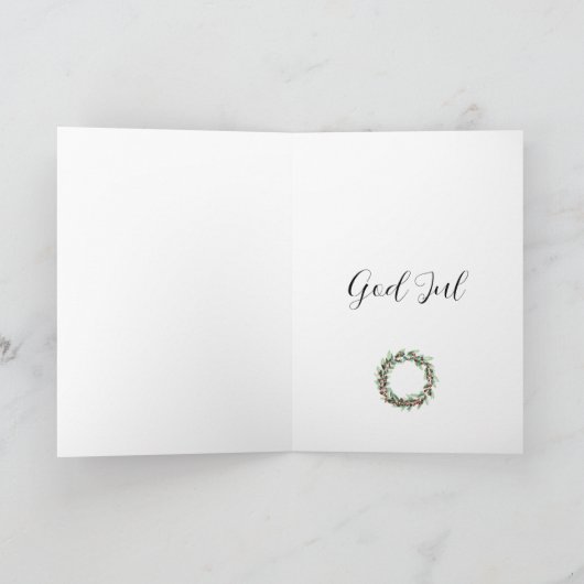 God jul, Zweedse kerstman Feestdagen Kaart (Binnen)