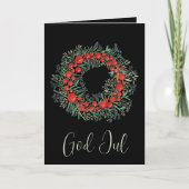 God jul, Zweedse kerstman Feestdagen Kaart (Voorkant)