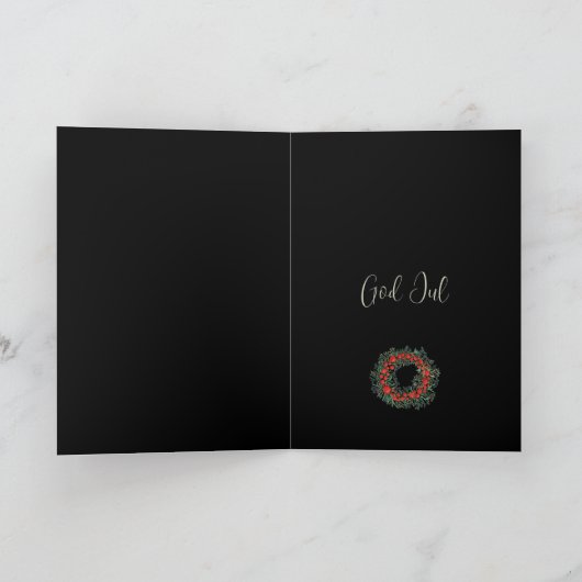 God jul, Zweedse kerstman Feestdagen Kaart (Binnen)