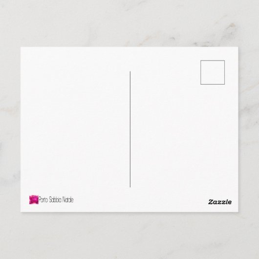 God jul Zweedse Kerstmis, waterverf Briefkaart (Achterkant)