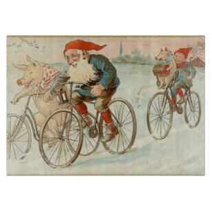 God jul - Zweedse Post Card Art 2 Snijplank