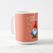 God jul, Zweedse Tomte Gnome, Scandinavische Merry Koffiemok (Voorkant links)