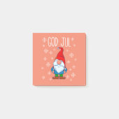 God jul, Zweedse Tomte Gnome, Scandinavische Merry Post-it® Notes (Voorkant)