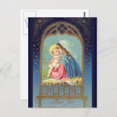 "God jul" Zweedse Vintage Briefkaart (Voorkant / Achterkant)