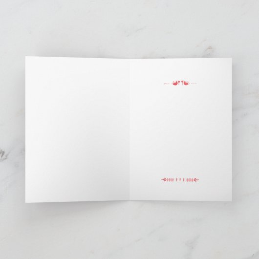 God juul Swedish Kaart Scandi Style Script (Binnen)