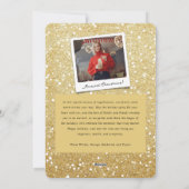 God juul Swedish Merry Kerststijllish Typografie Feestdagenkaart (Achterkant)