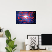 God kan de tweeslachtige verdraaiing 2:25 herstell poster (Thuiskantoor)