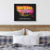 GOD KAN | Ephesianen 3:20 Canvas Afdruk (Insitu (Slaapkamer))