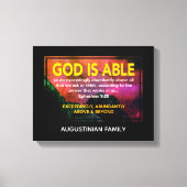 GOD KAN | Ephesianen 3:20 Canvas Afdruk (Voorkant)