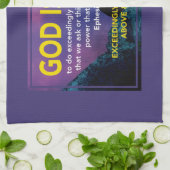 GOD KAN | Ephesianen 3:20 Christelijk Theedoek (Gevouwen)