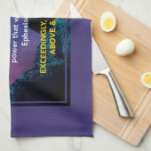 GOD KAN | Ephesianen 3:20 Christelijk Theedoek (Quarter Fold)