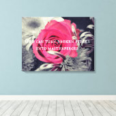 God kan gebroken stukken in sterstukken veranderen canvas afdruk (Insitu (Houten vloer))