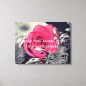 God kan gebroken stukken in sterstukken veranderen canvas afdruk (Voorkant)