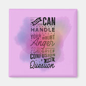 God kan uw twijfel gebruiken citeert Waterverf Magneet (Voorkant)