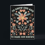 God Kennen En Hem Bekend Maken  Kaart<br><div class="desc">God Kennen En Hem Bekend Maken</div>