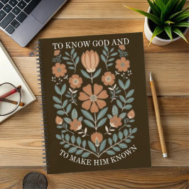 God kennen en Hem bekend maken Notitieboek