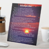 God kennen reclamebord met voetstuk (Insitu)