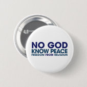 God kent geen vrede ronde button 5,7 cm (Voorkant /achterkant)