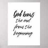 God kent het einde - poster (Voorkant)