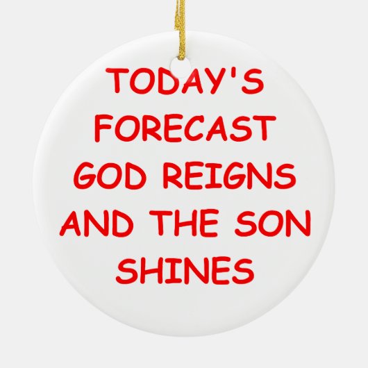 GOD KERAMISCH ORNAMENT (Achterkant)