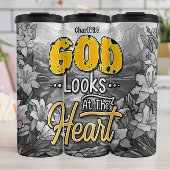 God kijkt naar het hart thermosbeker