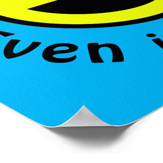 God kijkt naar poster (Hoek)