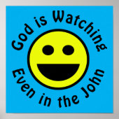 God kijkt naar poster (Voorkant)