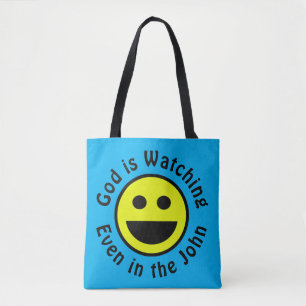 God kijkt tote bag