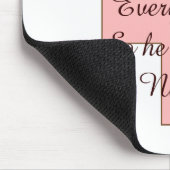 God kon niet overal rondlopen roze kruis muismat (Hoek)