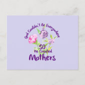 God kon niet overal zijn dus creëerde hij moeders briefkaart (Voorkant)