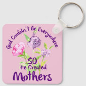 God kon niet overal zijn, dus hij Creëer moeders Sleutelhanger (Achterkant)