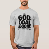 GOD, KOOL EN PISTOOL T-SHIRT (Voorkant)
