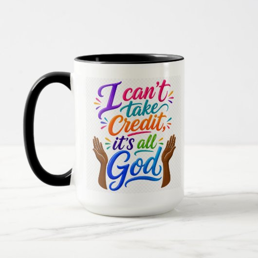 God krijgt de eer mok (Links)