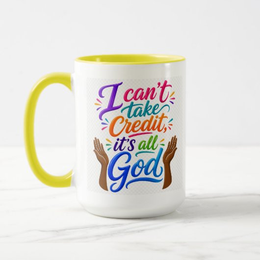 God krijgt de eer  mok (Links)