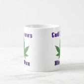 God kweekt zijn eigen wiet grappig magische mok (Center)