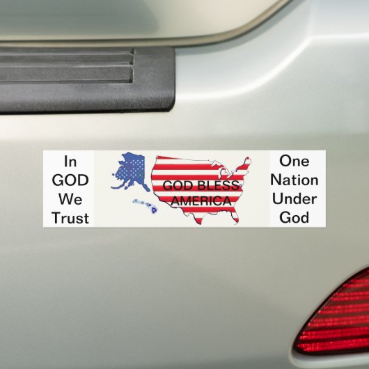 GOD & LAND Bumpersticker (Op auto)