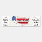 GOD & LAND Bumpersticker (Voorkant)