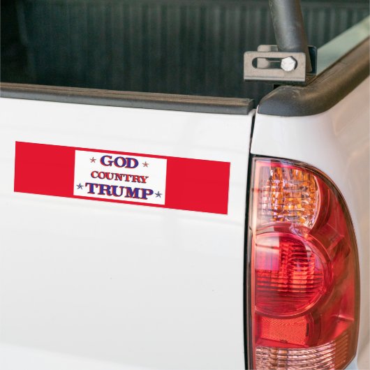 GOD LAND TRUMP BUMPERSTICKER (Op Truck)