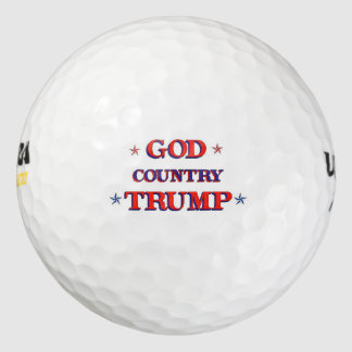 GOD LAND TRUMP GOLFBALLEN