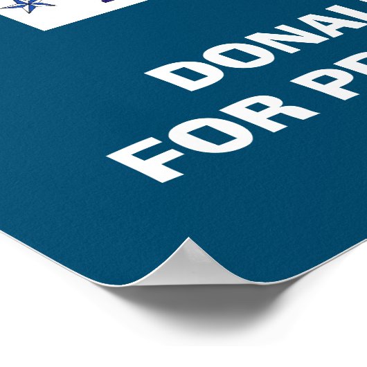 GOD LAND TRUMP POSTER (Hoek)