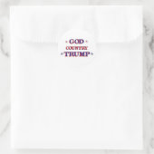 GOD LAND TRUMP RONDE STICKER (Tas)