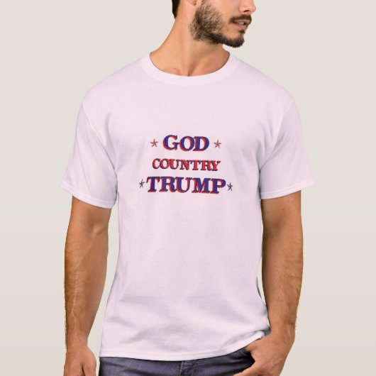 GOD LAND TRUMP T-SHIRT (Voorkant)